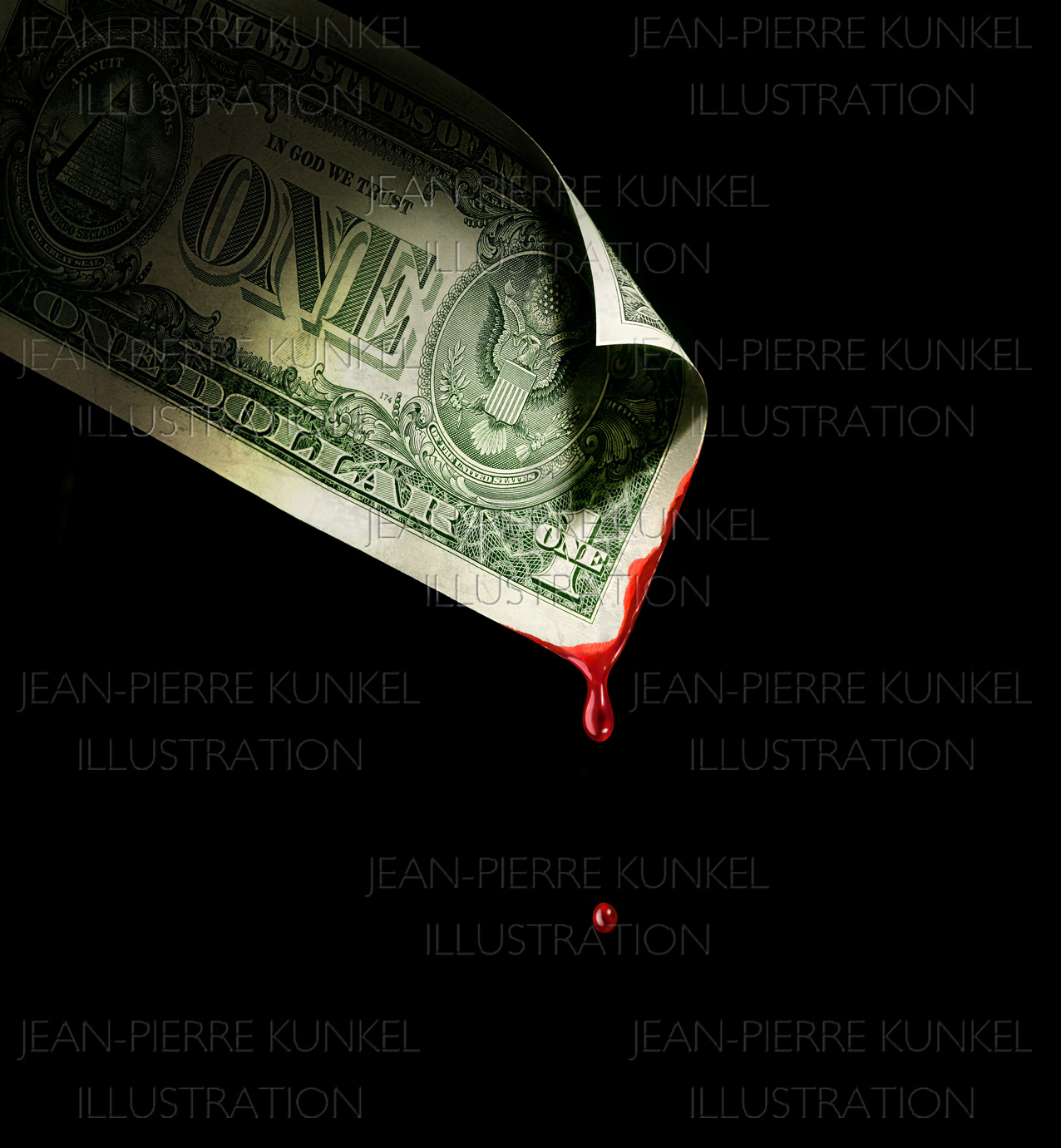 Fotoillustration Dollarnote