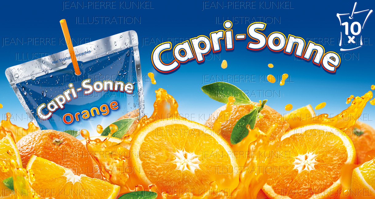 Orangensplash