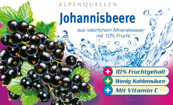 Fotorealistische Johannisbeeren