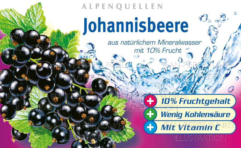 Fotorealistische Johannisbeeren