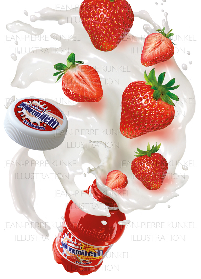 Müllermilch Erdbeere