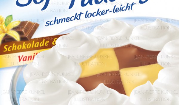 Schoko-Vanille-Pudding