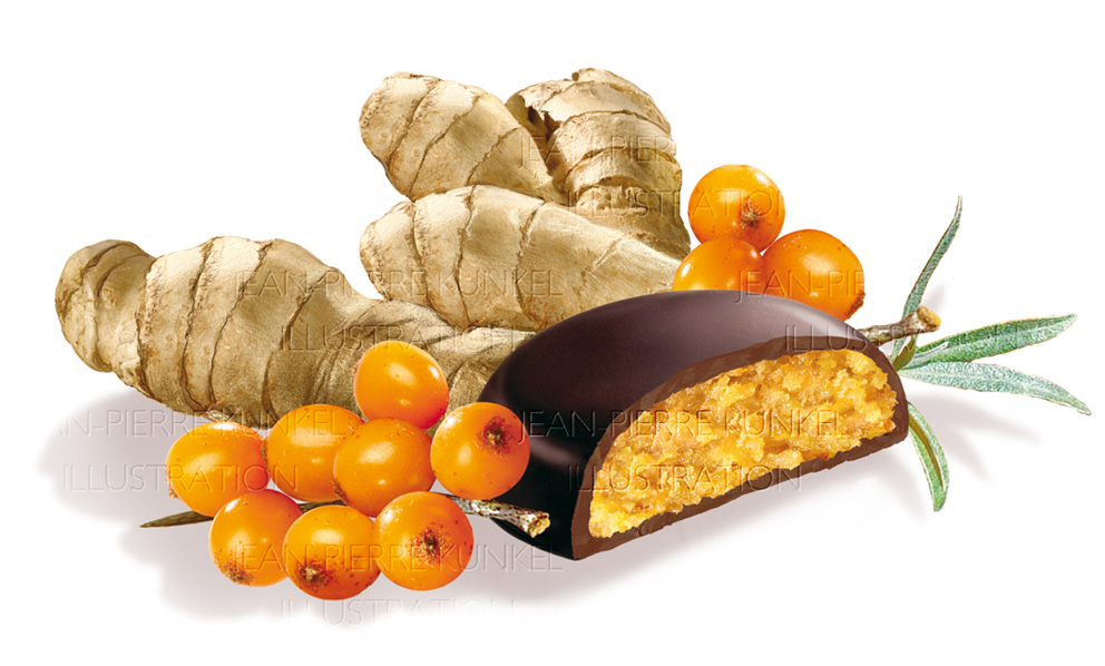Ingwer-Sanddorn Marzipan