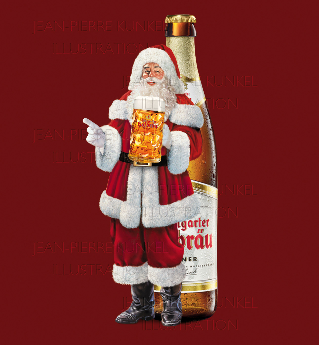 Bier-Weihnachtsmann