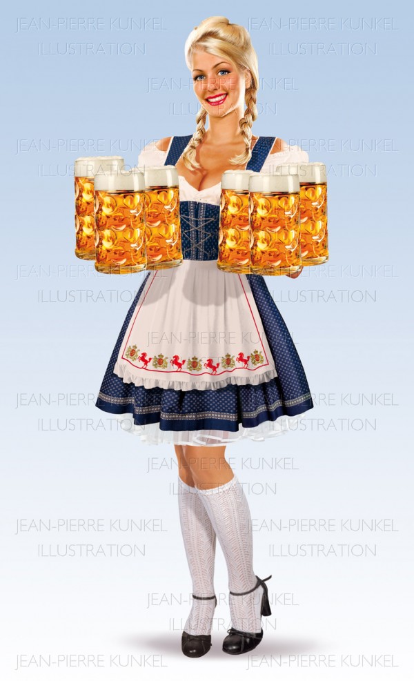 Stuttgarter Hofbräu Kellnerin