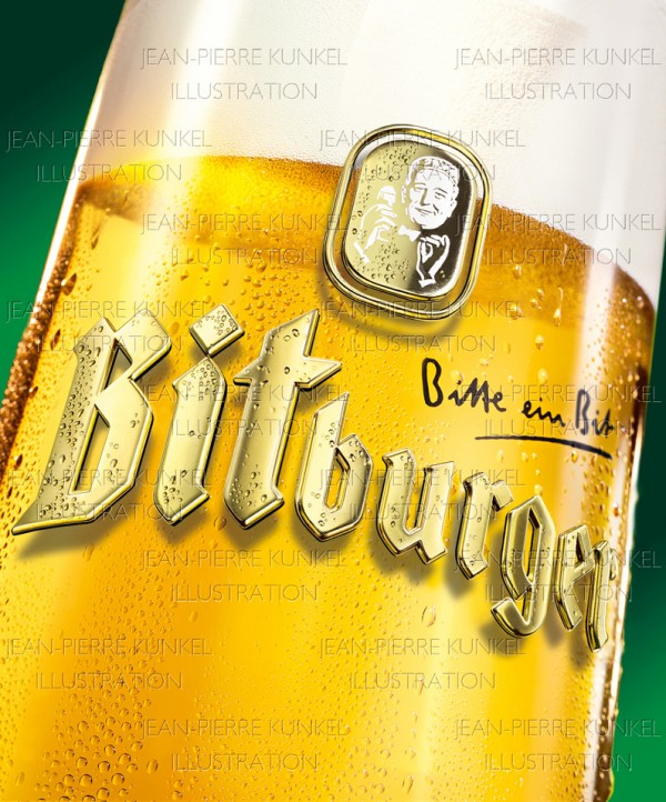 Bierglas Fotoillustration