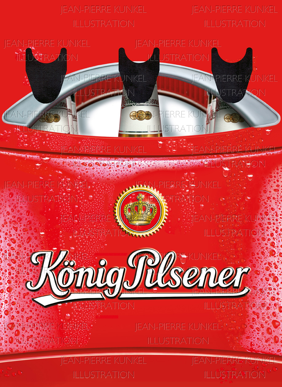 Fotoillustration Bier