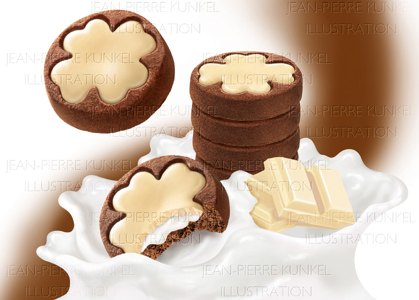 Schokokekse mit Cremefüllung