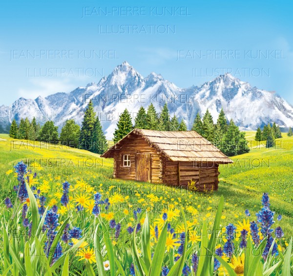 Almlandschaft (Ausschnitt)
