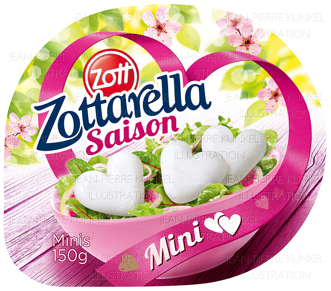 Mozzarella-Herzen