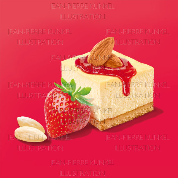 Käsekuchen Mandeln